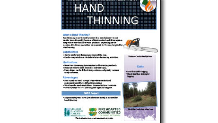 Harvesting Method Fact Sheet – Hand Thinning