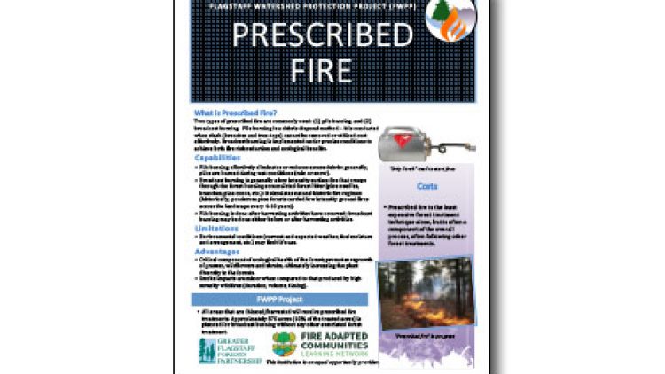 Harvesting Method Fact Sheet – Prescribed Fire